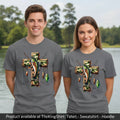 Camo Cross Bass Fishing Christian Graphic Shirts