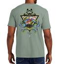 Men's Maryland Blue Crab Short Sleeve Garment Dyed Bay Pocket T-Shirt