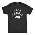 Papa Rabbit Men's Tshirt Easter Graphic Tee Western T
