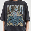 Vintage Detroit Football Skull Shirt