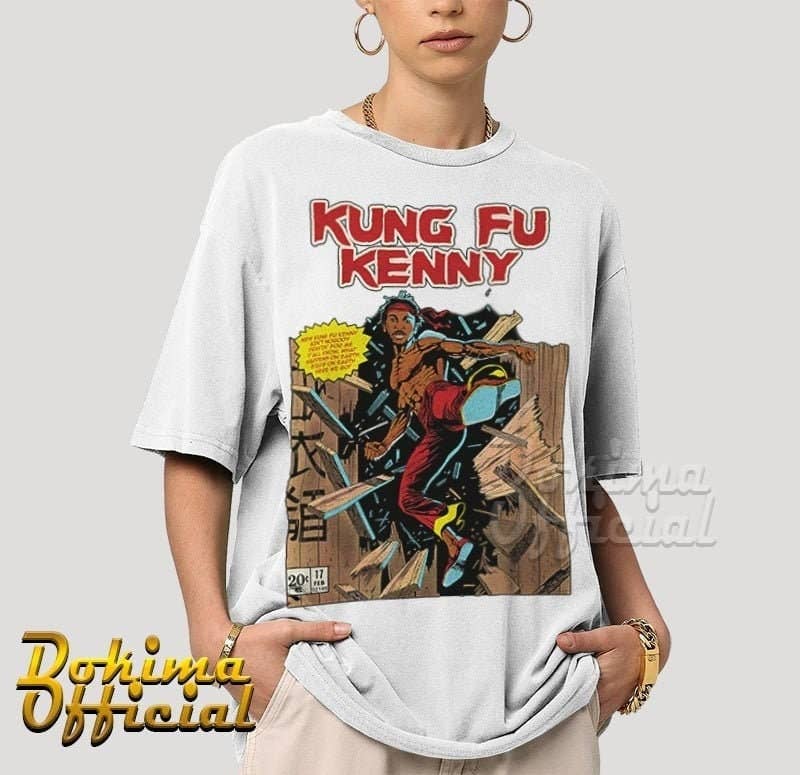 Vintage 90's Comic Style Kung Fu Kenny Tee By Kendrick Lamar