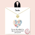 Gold-Dipped Heart Shaped Charm Necklace