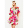 Short Sleeve Floral Pattern Top