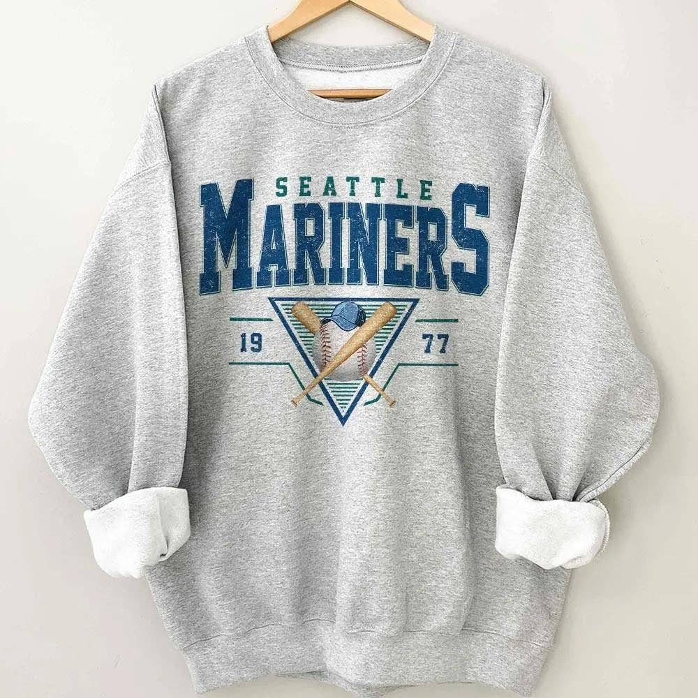 Seattle Baseball Vintage Crewneck Sweatshirt
