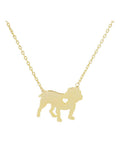 Gold Dipped Brass Dog Necklace