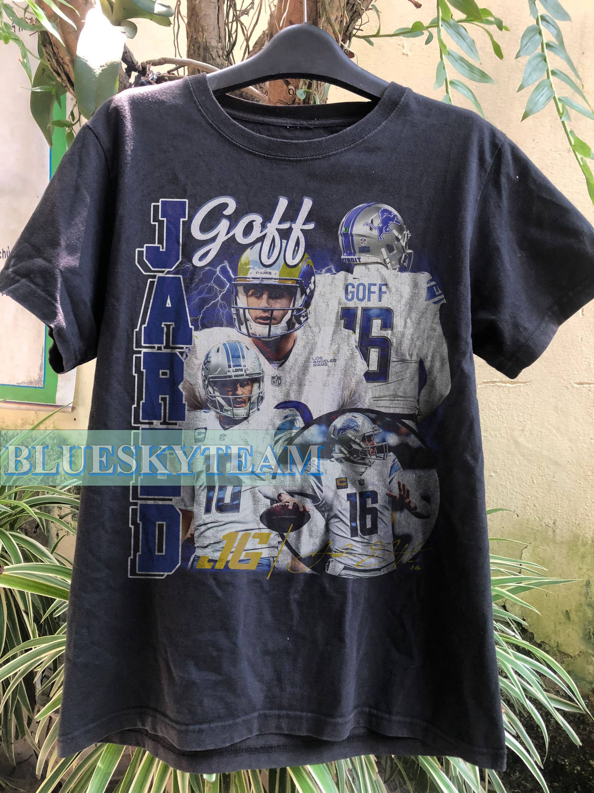 Vintage 90s Jared Goff Graphic Tee - Retro Football Shirt
