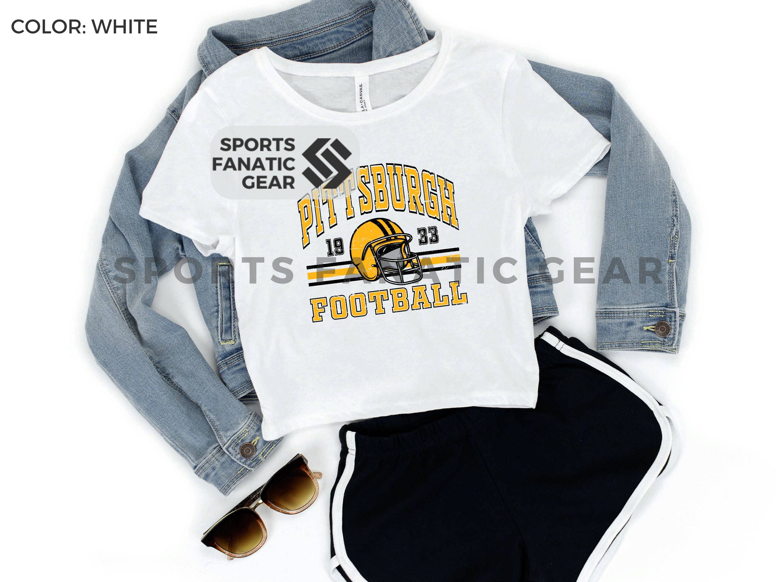 Pittsburgh Vintage Flowy Crop Tee - Lightweight Style