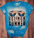 Hot Mom Summer – Bleached Sublimation Shirt For Women