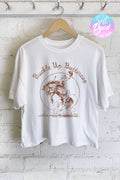 Buckle Up Buttercup Graphic Long Crop Rop