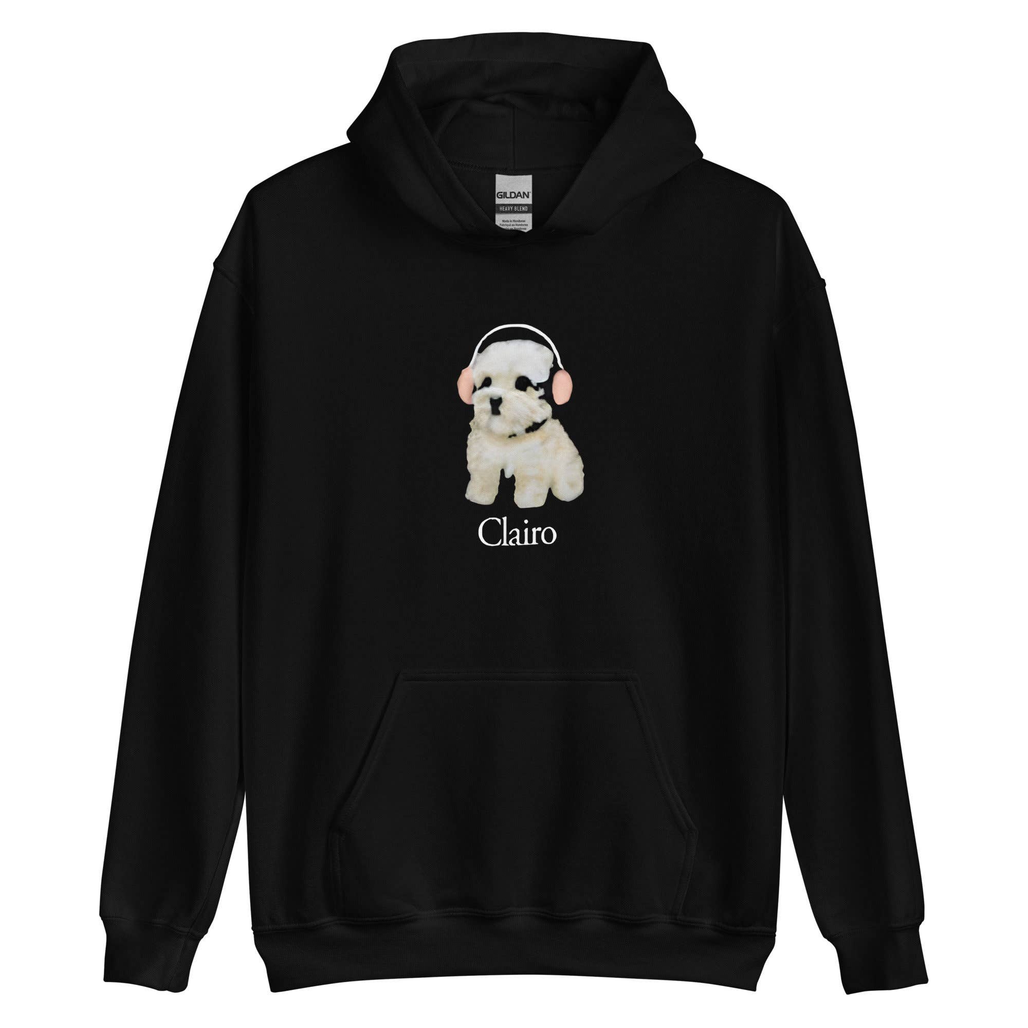 Clairo Dog Pup Headphones Funny Unisex Hoodie For All Ages