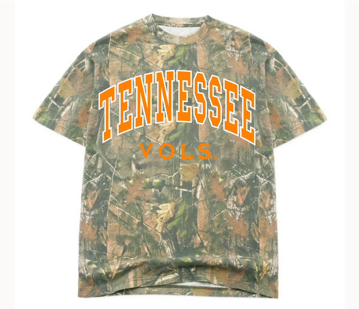 Tennessee Volunteers Filled Gault Camo Tee - Orange Ink