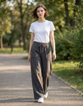 .Acid Wash Fleece Sweatpants with Pockets