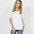 1223 Cotton V Neck Short Sleeve T Shirts SI-27749