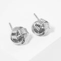 Mini Knot Gold Dipped Post Earrings