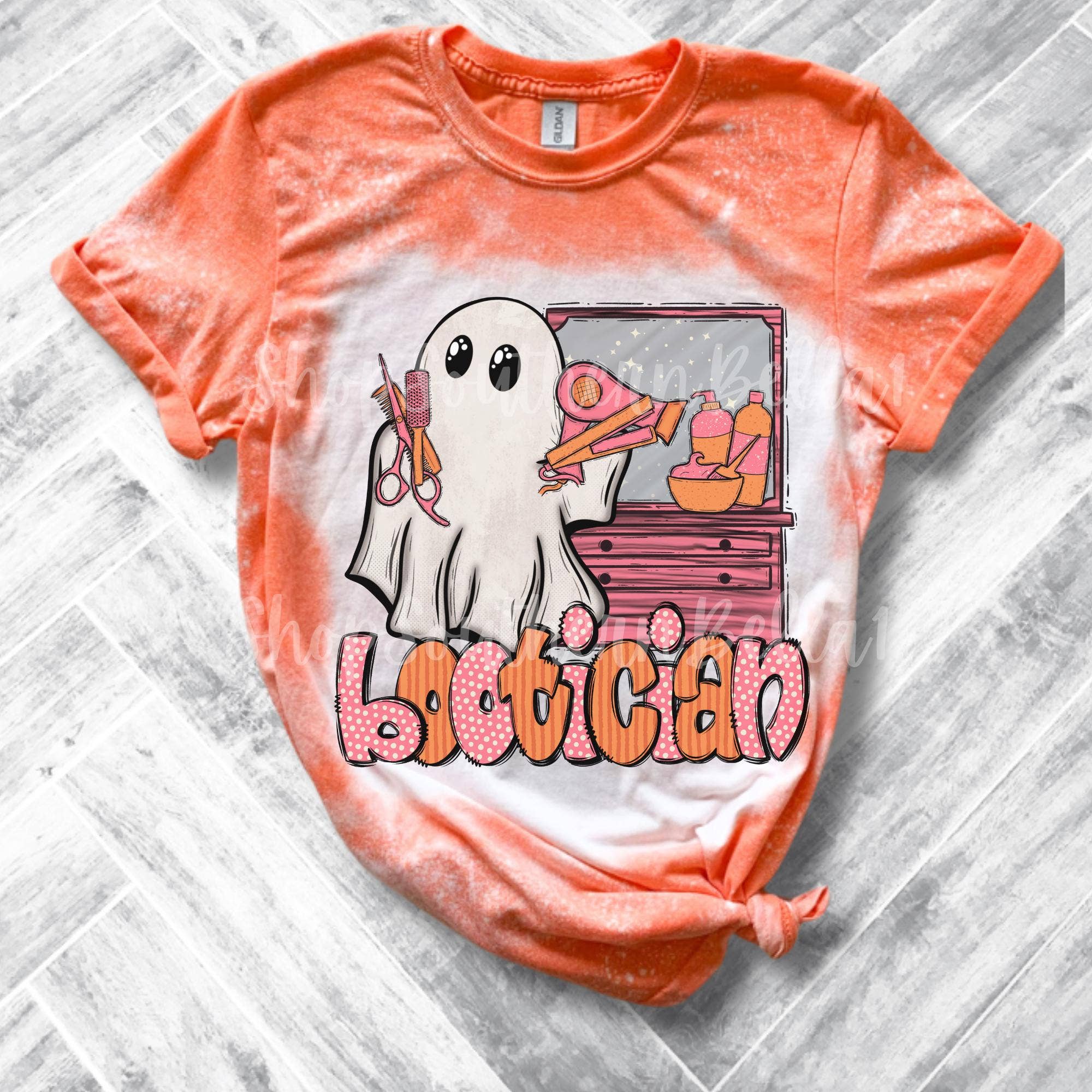 Bootician Beautician - Plus Size Spooky Bleached Tee