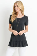 ..SI-10692 Short Sleeve Solid Top