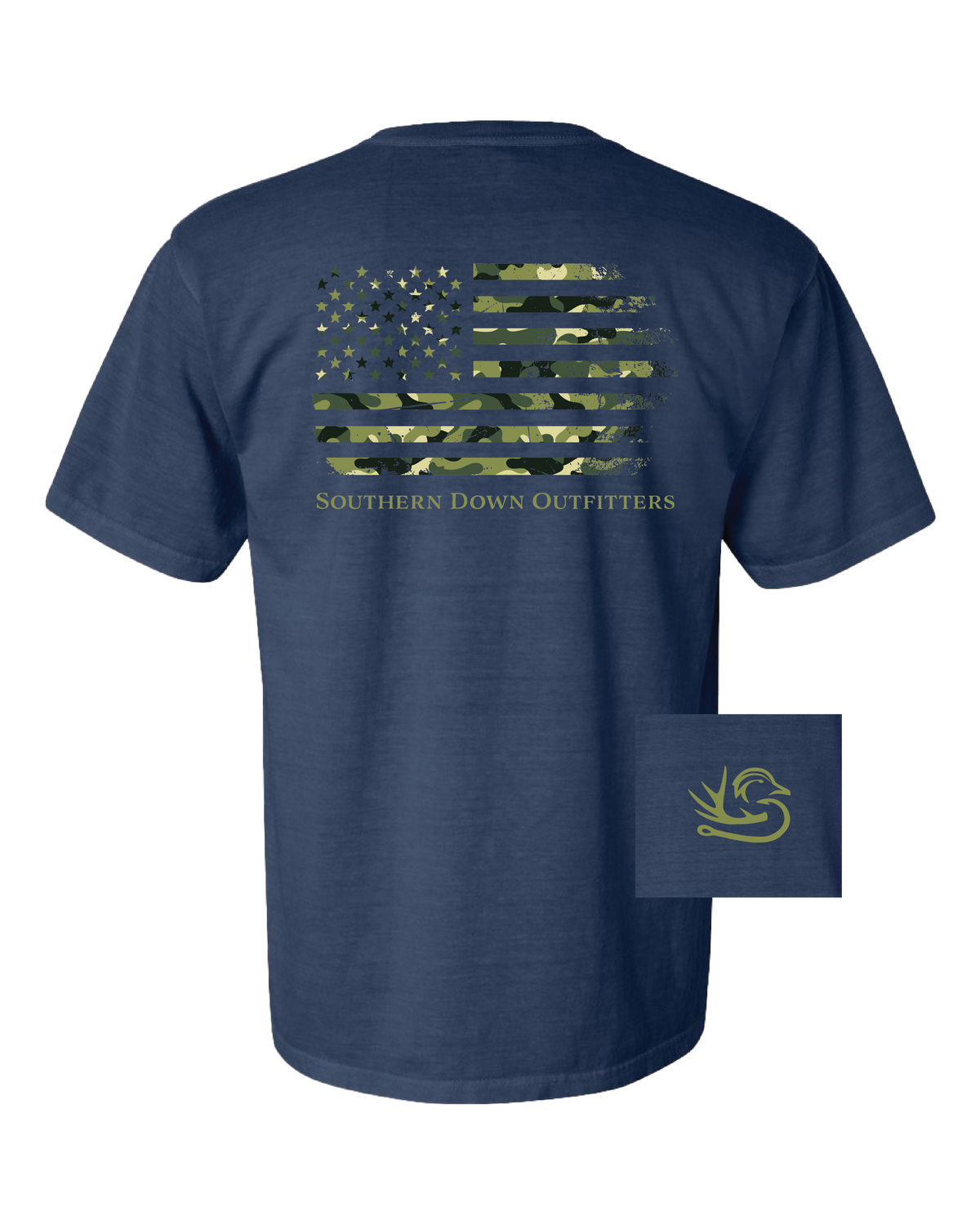 Camo Flag Tee Unisex