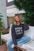 Never Lost Cropped Thermal  Thermal Vintage Pullover