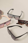 Women's Flat Top Shield Round Sunglasses