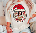 Retro Christmas Smiley Face Gingerbread Daisy Shirt