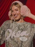 Okla Oklahoma Established Script Camo Tee