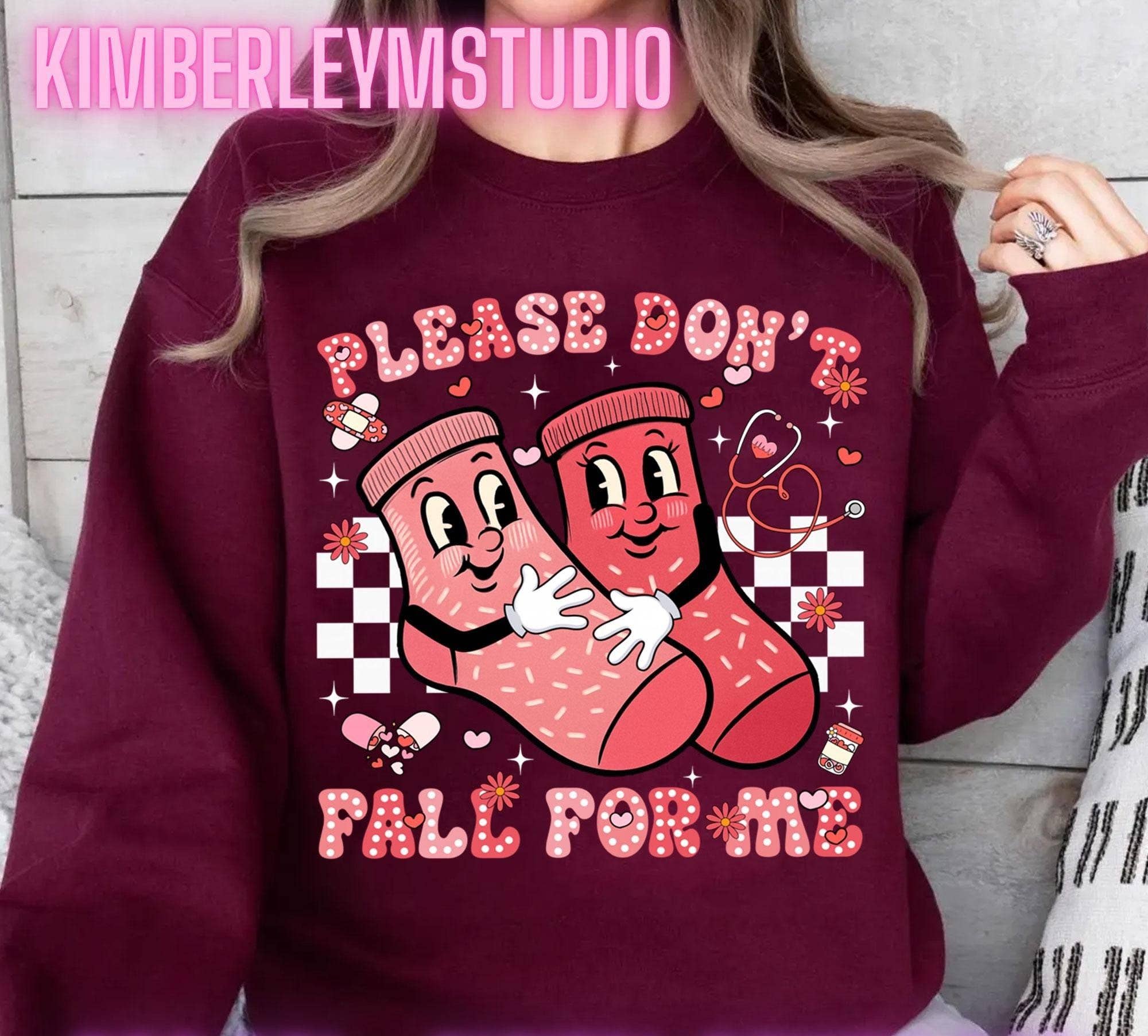 Nurse Valentine Don't Fall For Me Shirt