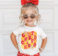 Vintage Floral Kc Chiefs Toddler Football Shirt