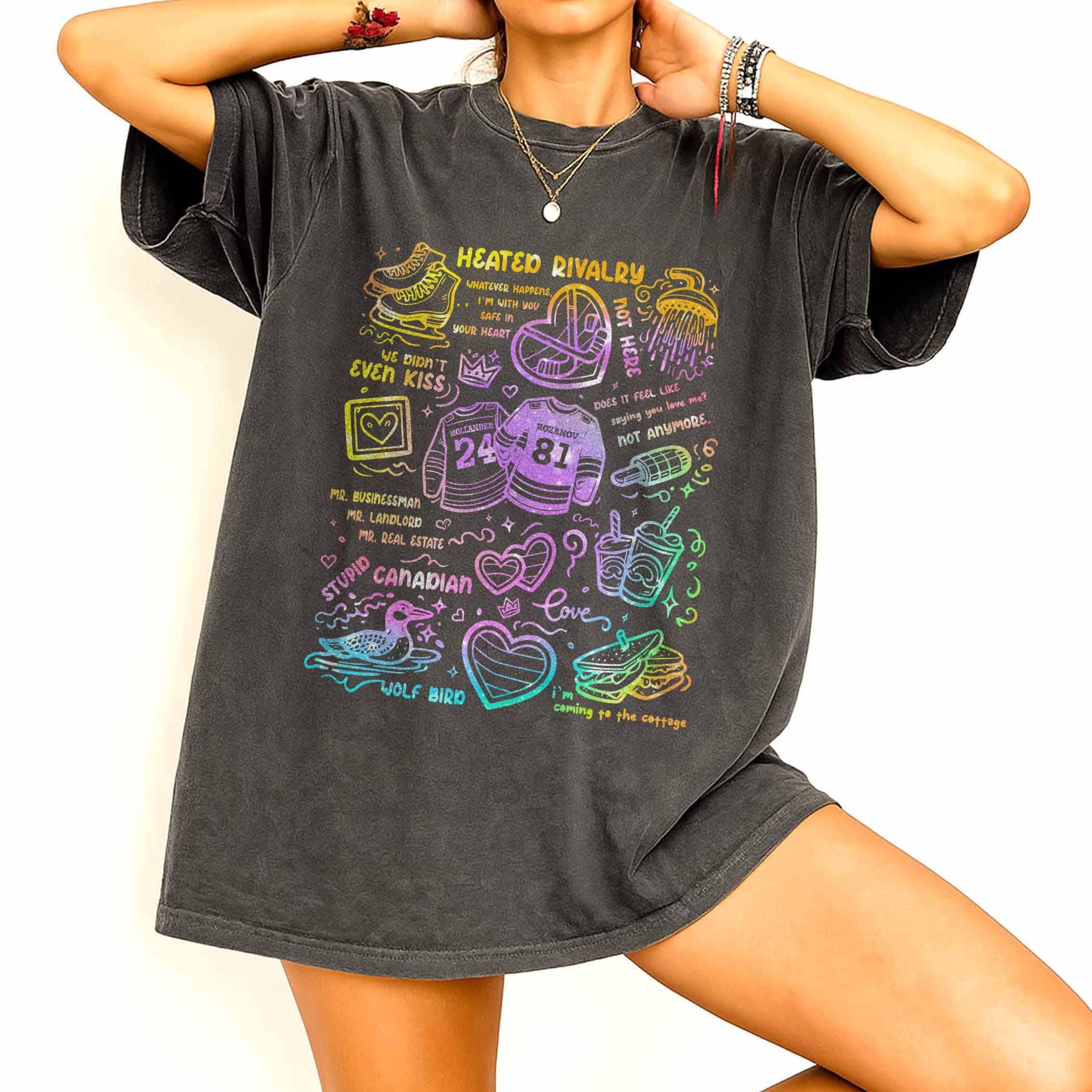 Heated Rivalry Hockey Romance Comfort Colors Tee