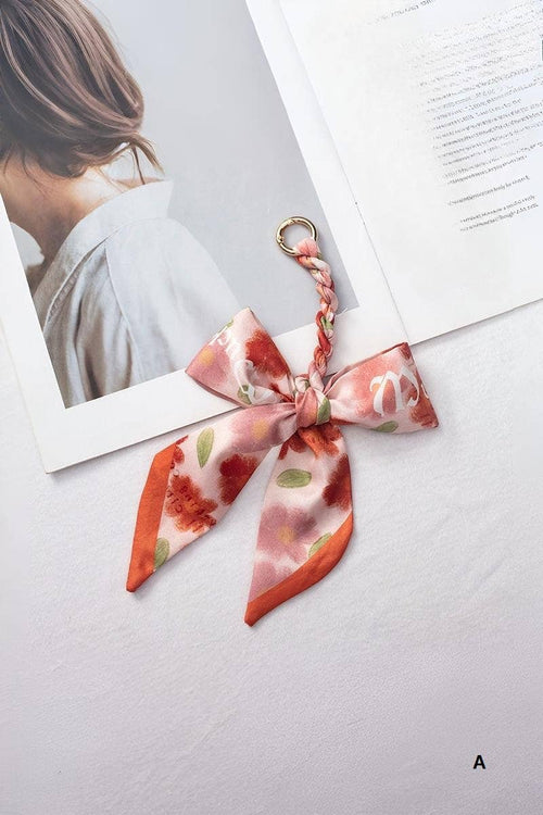 ,...0905 Handmade Scarf Bag Charm Keychain  SI-28754