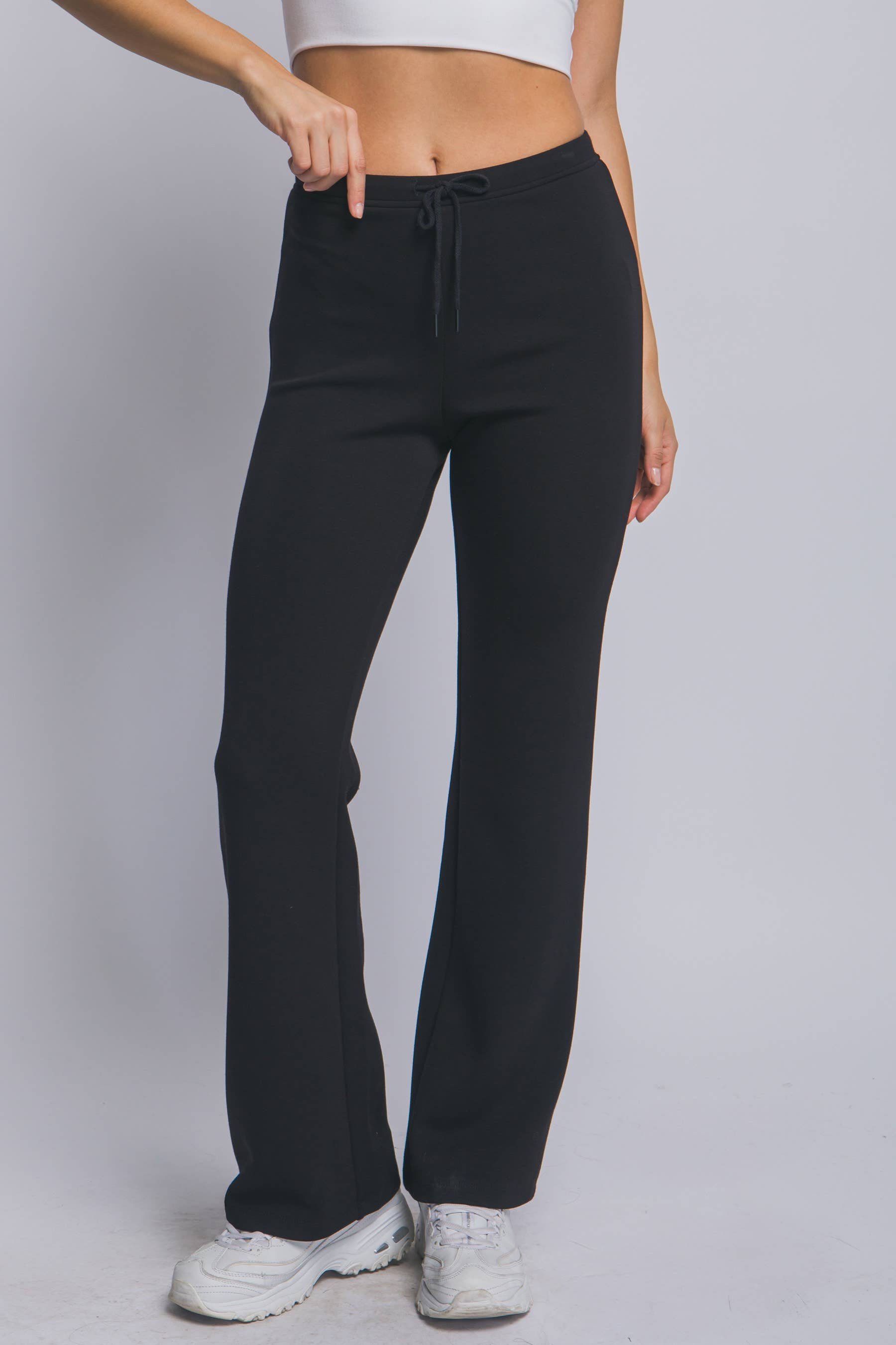 0108 Low-Rise, Flare-Leg Sweatpants SI-29333