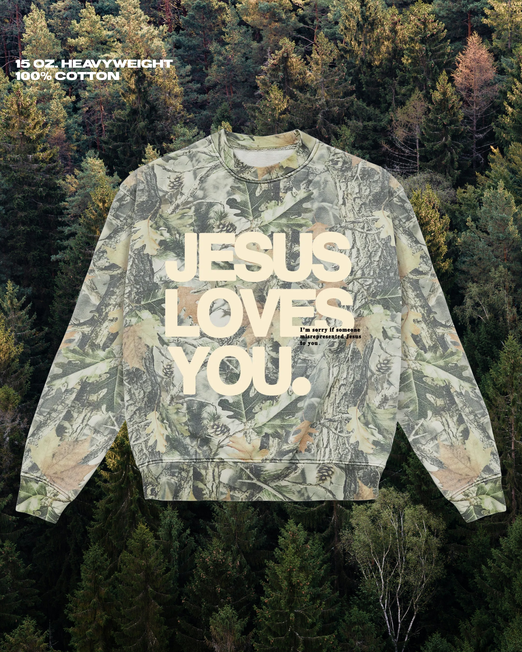 Lmtd|| 15 oz. Heavyweight Camo Crew {Pre-Order}