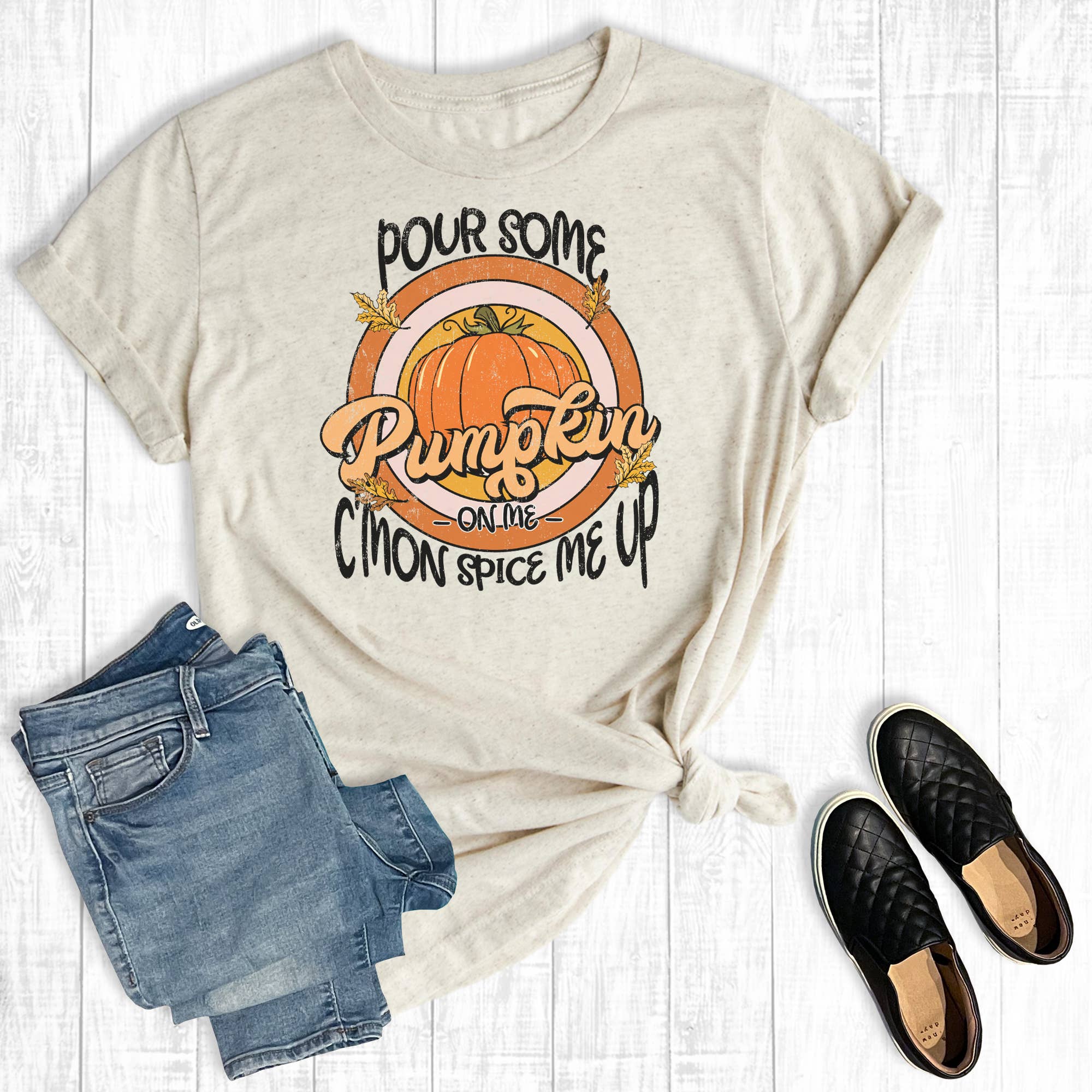 Fall Pour Some Pumpkin On Me Graphic Tee
