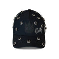 Cult X El Alfa Logo Crystal 5 Panel A Frame Trucker Hat in Black Unisex