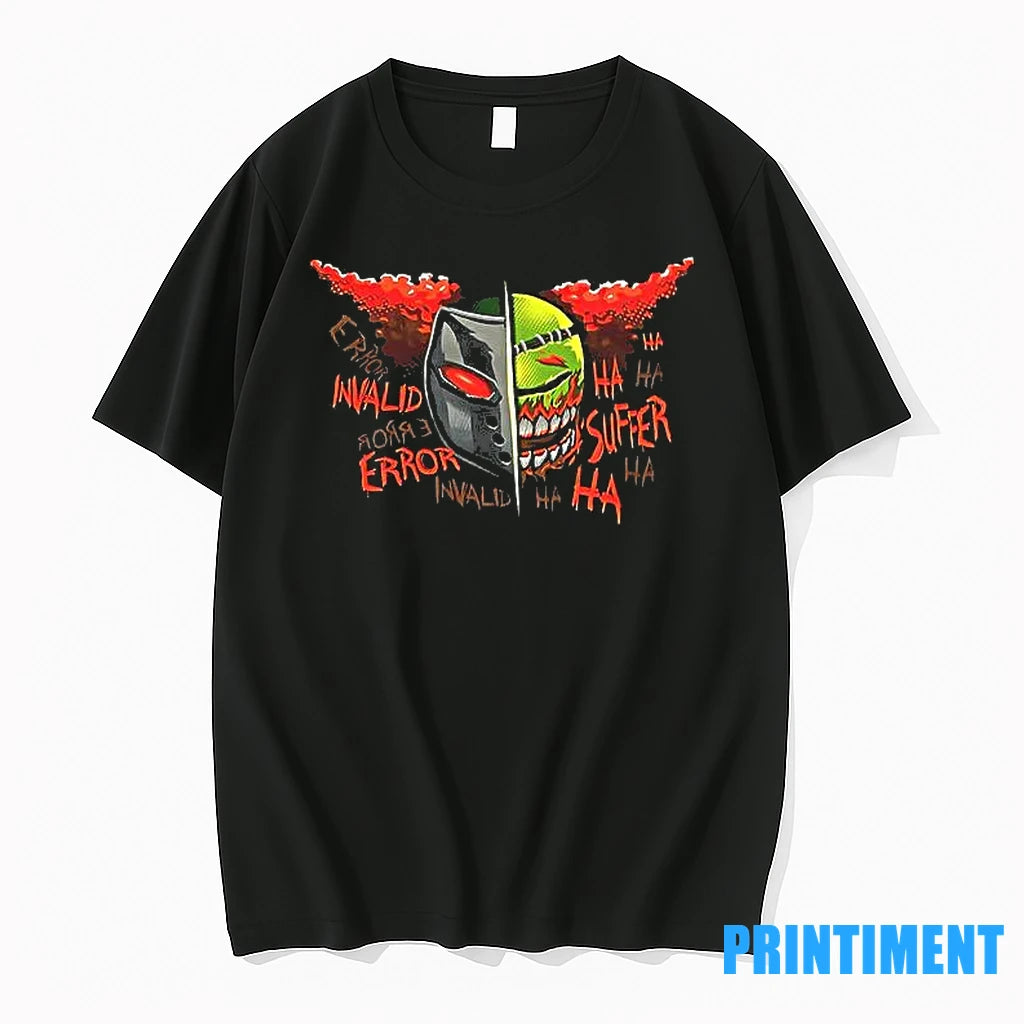 Acid Wash Faces Of Tricky Cua Kenny Shark Robot Store Halloween Tshirts Sweater