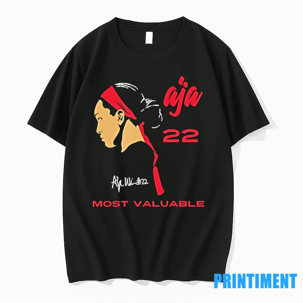 Aja Wilson 22 Most Valuable Las Vegas Aces Basketball Signature Tshirts Sweater