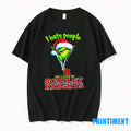 Awesome Grinch Santa Hat I Hate People But I Love My Rutgers Scarlet Knights Christmas
