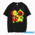 Baby Grinch And Deadpool Chibi Tshirts Sweater
