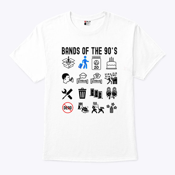 Bands Of The 90’s T Shirt