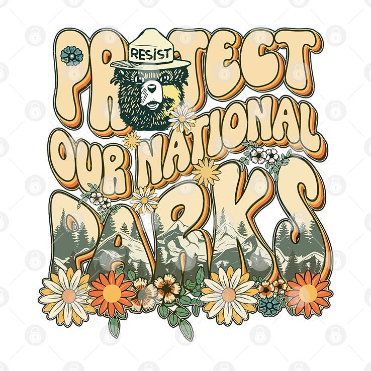 Bear Resist Protect Our National Parks T Shirt