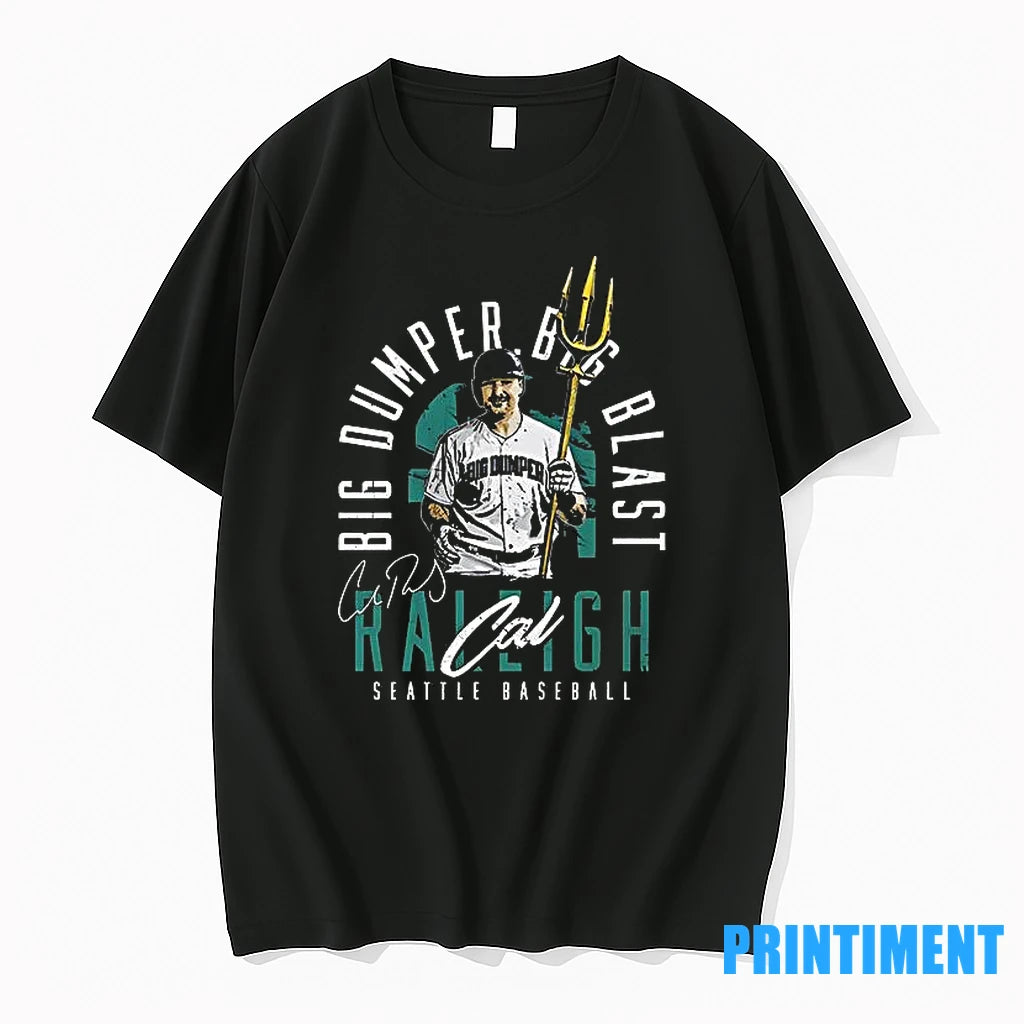 Cal Raleigh Seattle Big Dumper Big Blast Signature Retro Tshirts Sweater