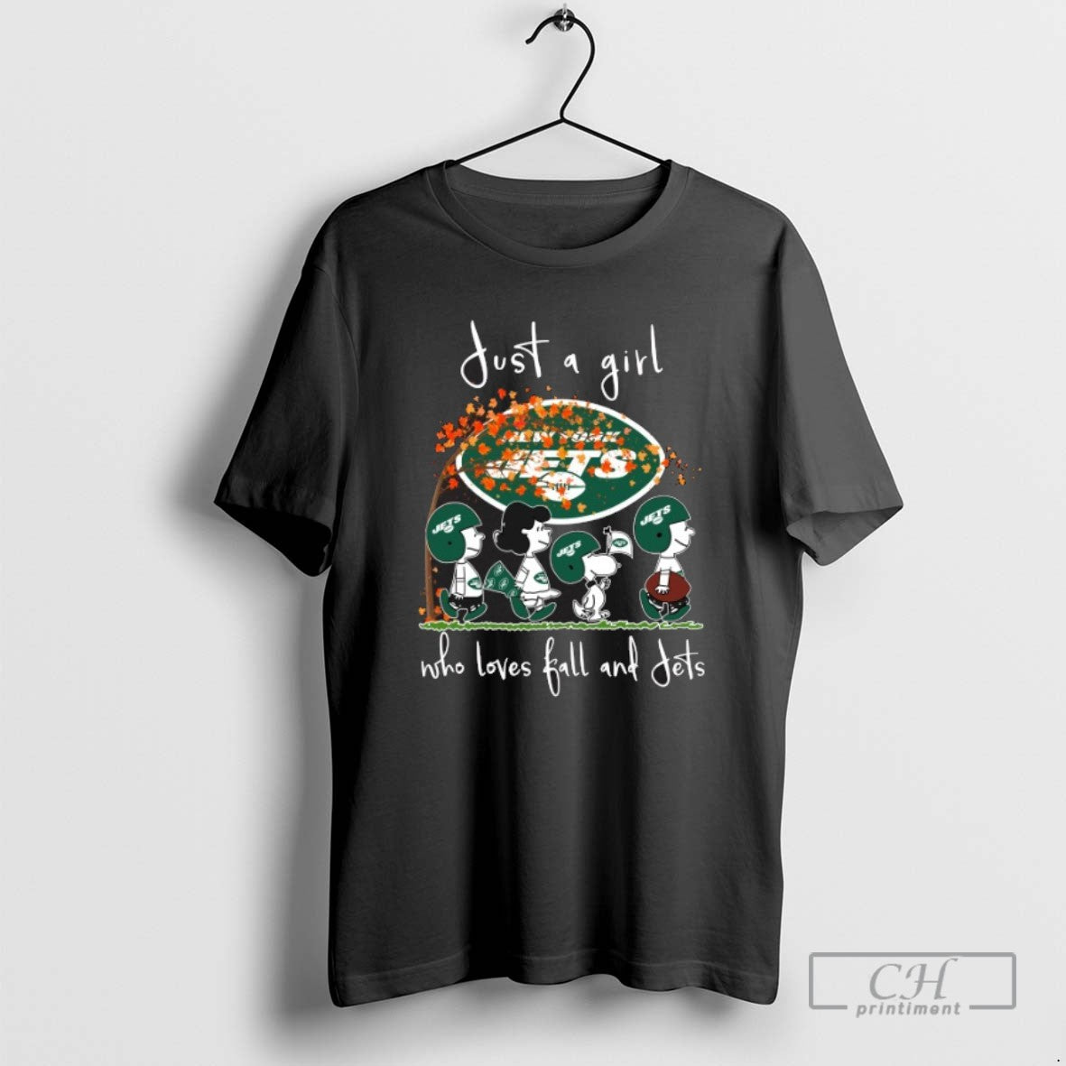 Classic 2025 Peanuts Characters Just A Girl Who Loves Fall And New York Jets