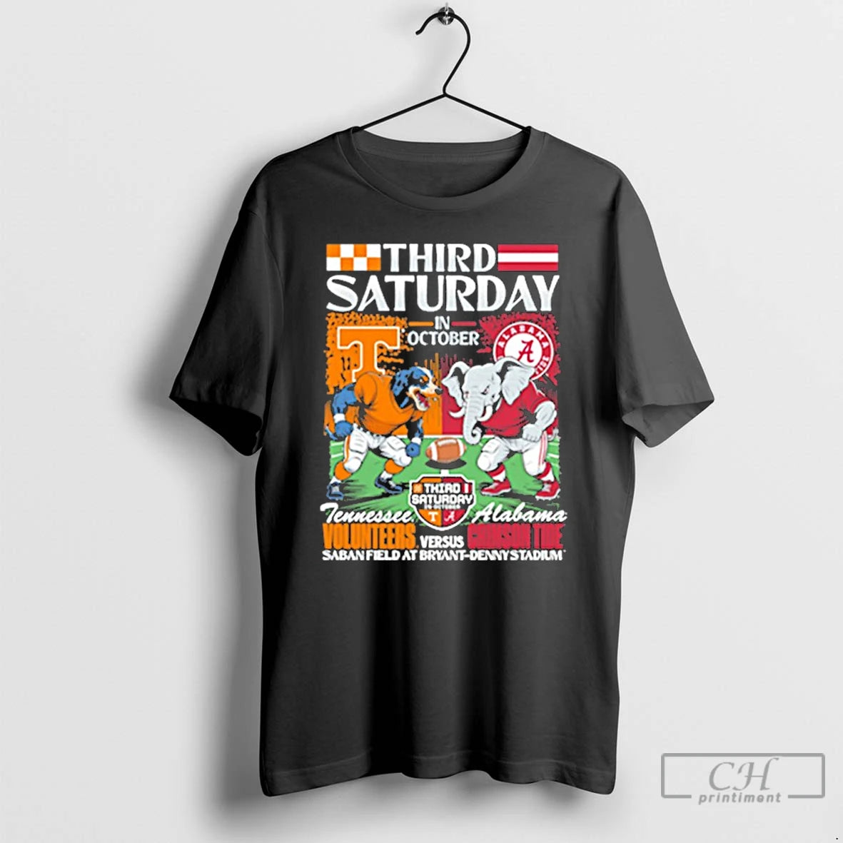 Classic Alabama Vs Tennessee 2025 Third Saturday In October Rivalry T Shirts