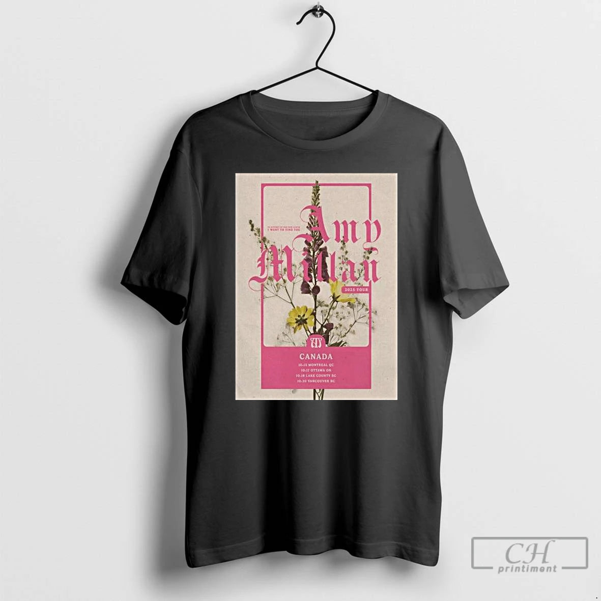 Classic Amy Millan Canada Tour October 2025 Long Sleve T Shirts