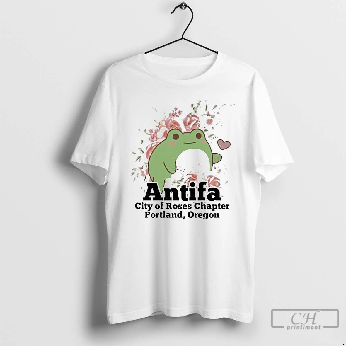 Classic Antifa City Of Roses Chapter Portland Oregon Protest T Shirts