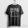 Classic Bijan Robinson Atlanta Falcons Football Grab Number 7 T Shirts