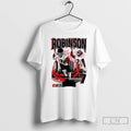 Classic Bijan Robinson Atlanta Falcons Football Number 7 Skyline T Shirts