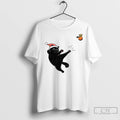 Classic Black Cat Santa Hat Kick Out Orange No Kings Christmas Anti Trump