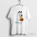 Classic Bluey Halloween Ghost Bluey Pumpkin Cartoon Shirt Sweater
