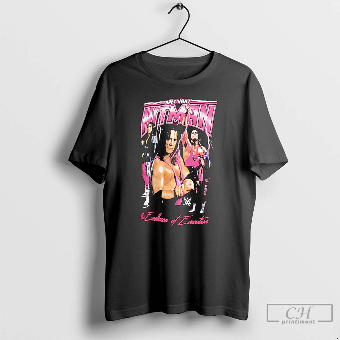 Classic Bret Hart Hitman The Excellence Of Excution T Shirts