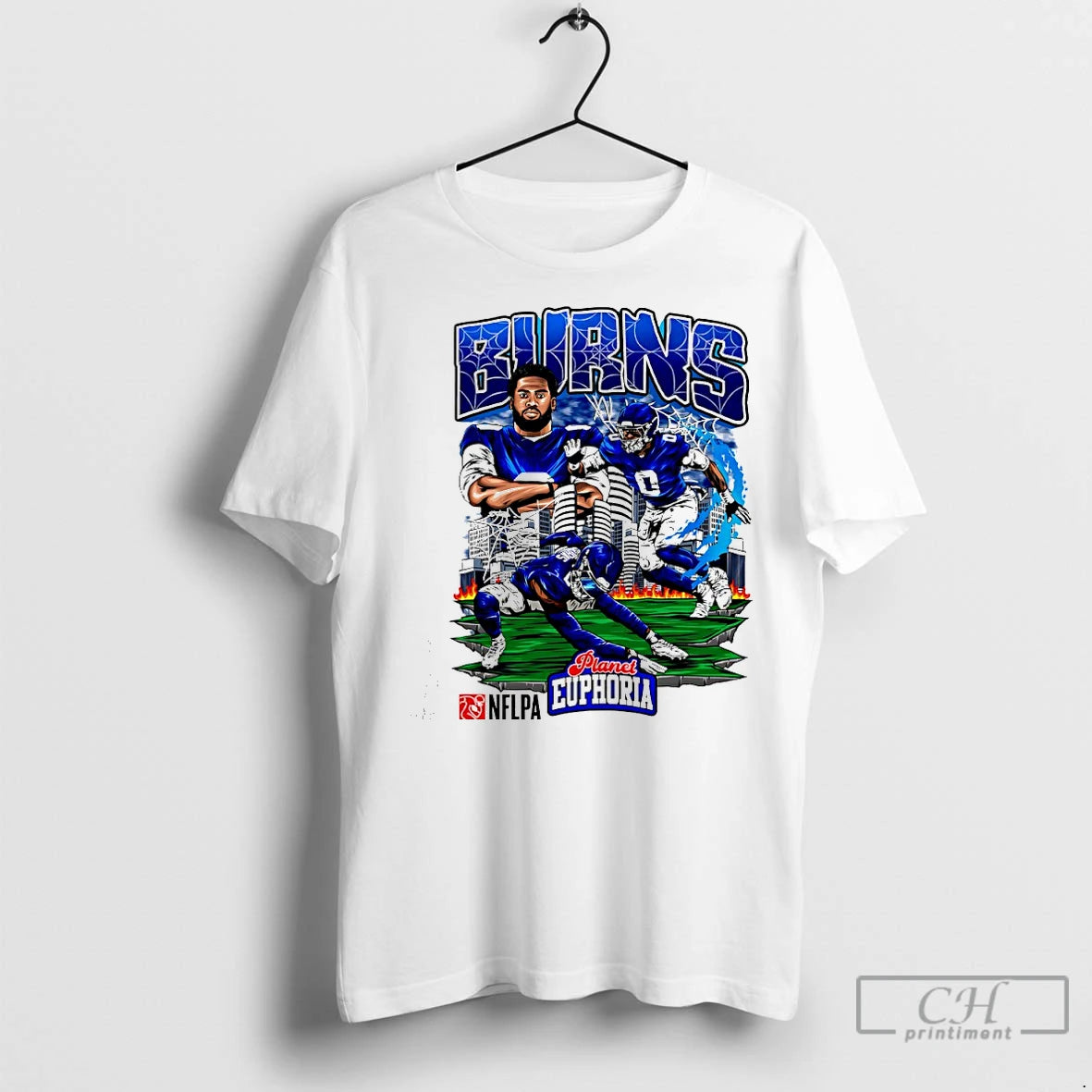 Classic Brian Burns 0 New York Giants Football Comic